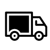 Shipping icon of a truck